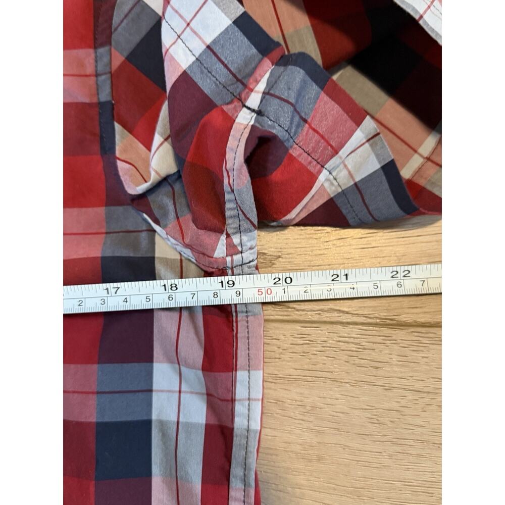 Arc'teryx Brohm Shirt Plaid Red Blue Men's Size S Short Sleeve - Picture 7 of 9